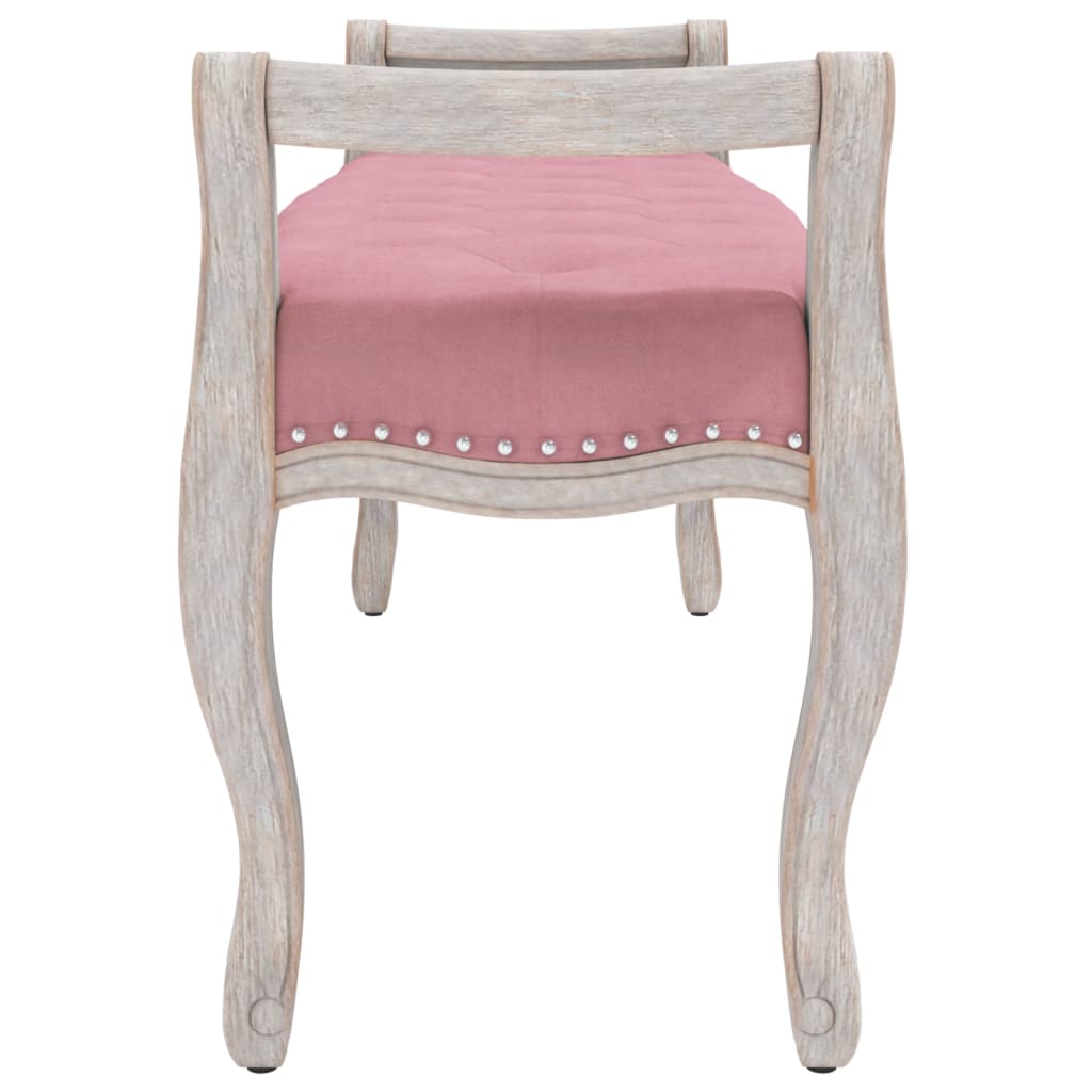 Banc Rose 110x45x60 cm Velours