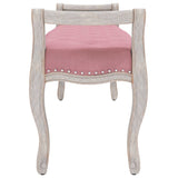 Banc Rose 110x45x60 cm Velours