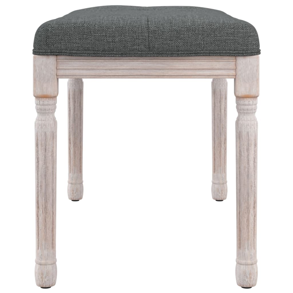 Banc Gris foncé 80x40x49 cm Tissu