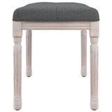 Banc Gris foncé 80x40x49 cm Tissu