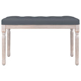 Banc Gris foncé 80x40x49 cm Velours