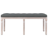 Banc Gris foncé 110x40x49 cm Tissu