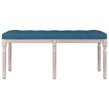 Banc Bleu 110x40x49 cm Velours