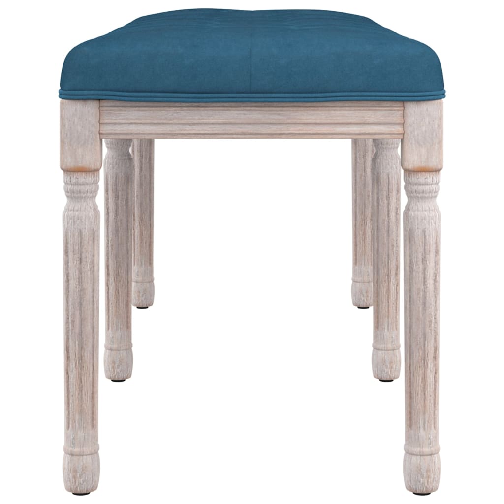 Banc Bleu 110x40x49 cm Velours