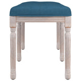 Banc Bleu 110x40x49 cm Velours