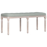 Banc Gris clair 110x40x49 cm Velours