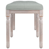 Banc Gris clair 110x40x49 cm Velours