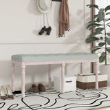 Banc Gris clair 110x40x49 cm Velours