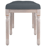 Banc Gris foncé 110x40x49 cm Velours