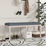 Banc Gris foncé 110x40x49 cm Velours