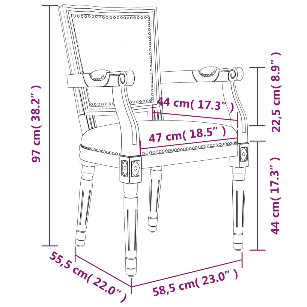 Chaise à manger lin