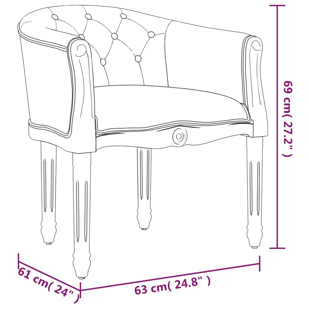 Chaise à manger Gris foncé Tissu