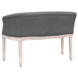 Banc Gris foncé 98x56x69 cm Tissu