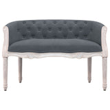 Banc Gris foncé 98x56x69 cm Velours