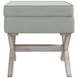 Tabouret de rangement Gris clair 45x45x49 cm Velours