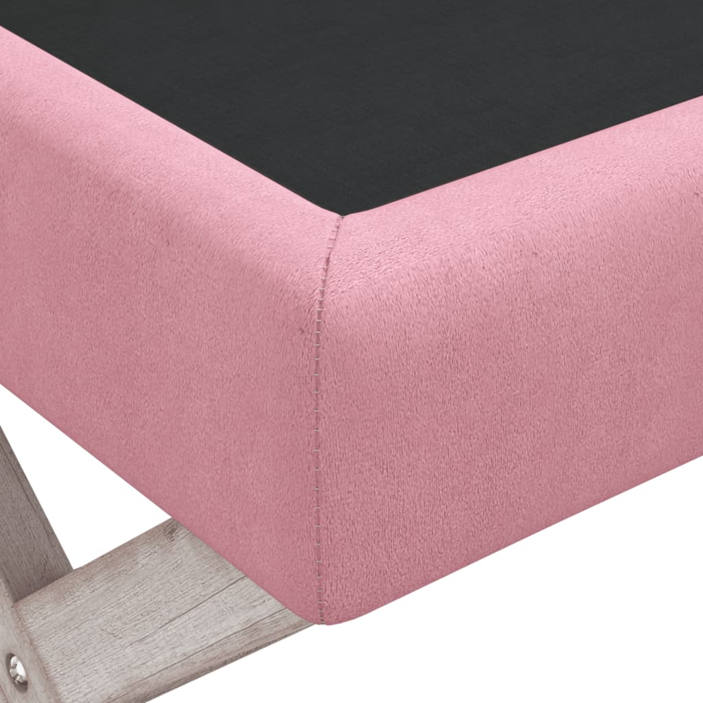 Tabouret de rangement Rose 110x45x49 cm Velours