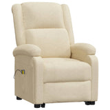 Fauteuil de massage Crème Tissu