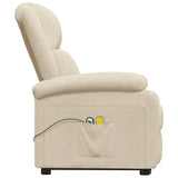 Fauteuil de massage Crème Tissu