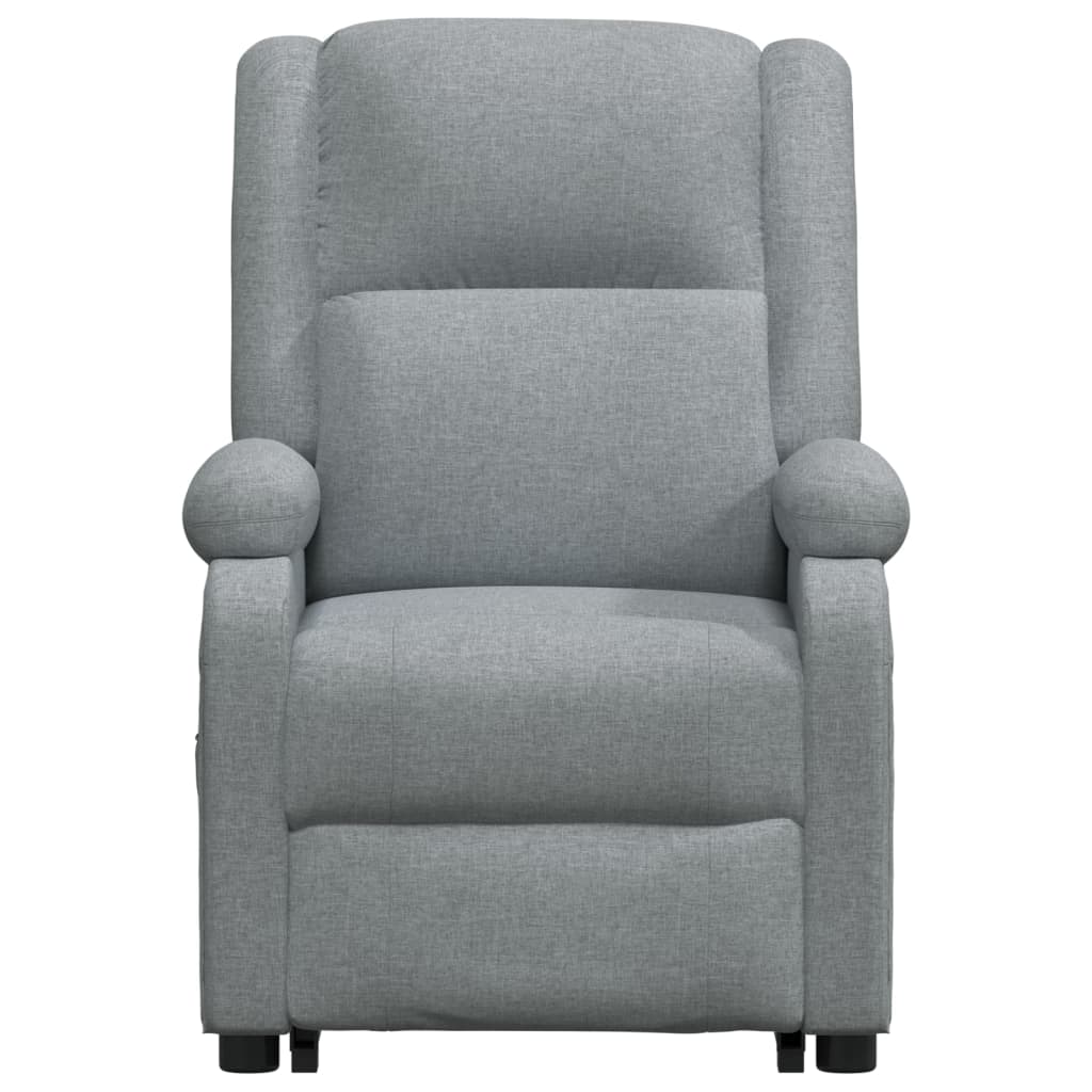 Fauteuil de massage inclinable Gris clair Tissu