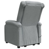 Fauteuil de massage inclinable Gris clair Tissu