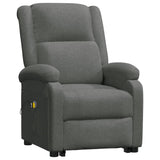 Fauteuil de massage inclinable Gris foncé Tissu