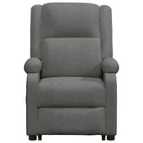 Fauteuil de massage inclinable Gris foncé Tissu