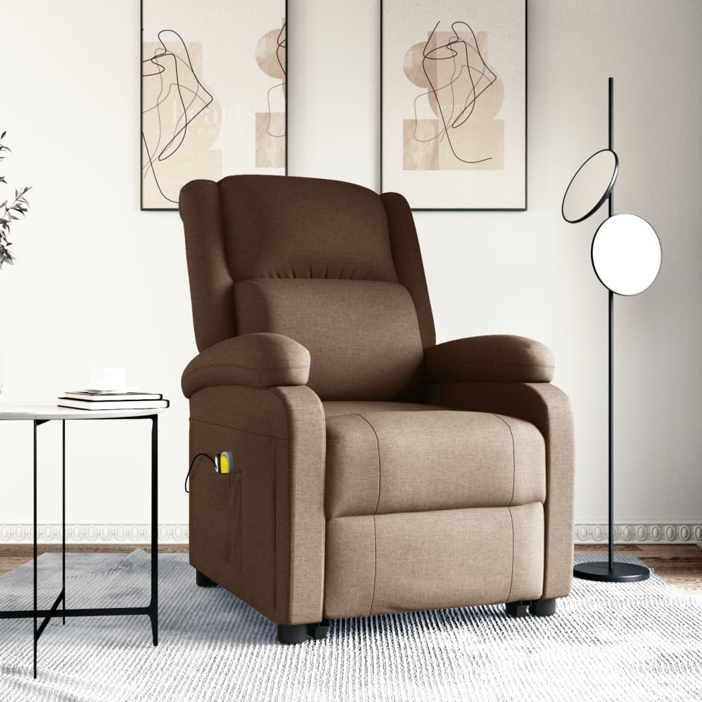 Fauteuil de massage Marron Tissu