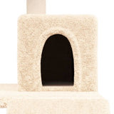 Arbre à chat avec griffoirs en sisal Crème 82 cm