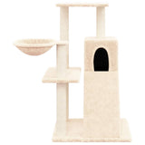 Arbre à chat avec griffoirs en sisal Crème 82 cm