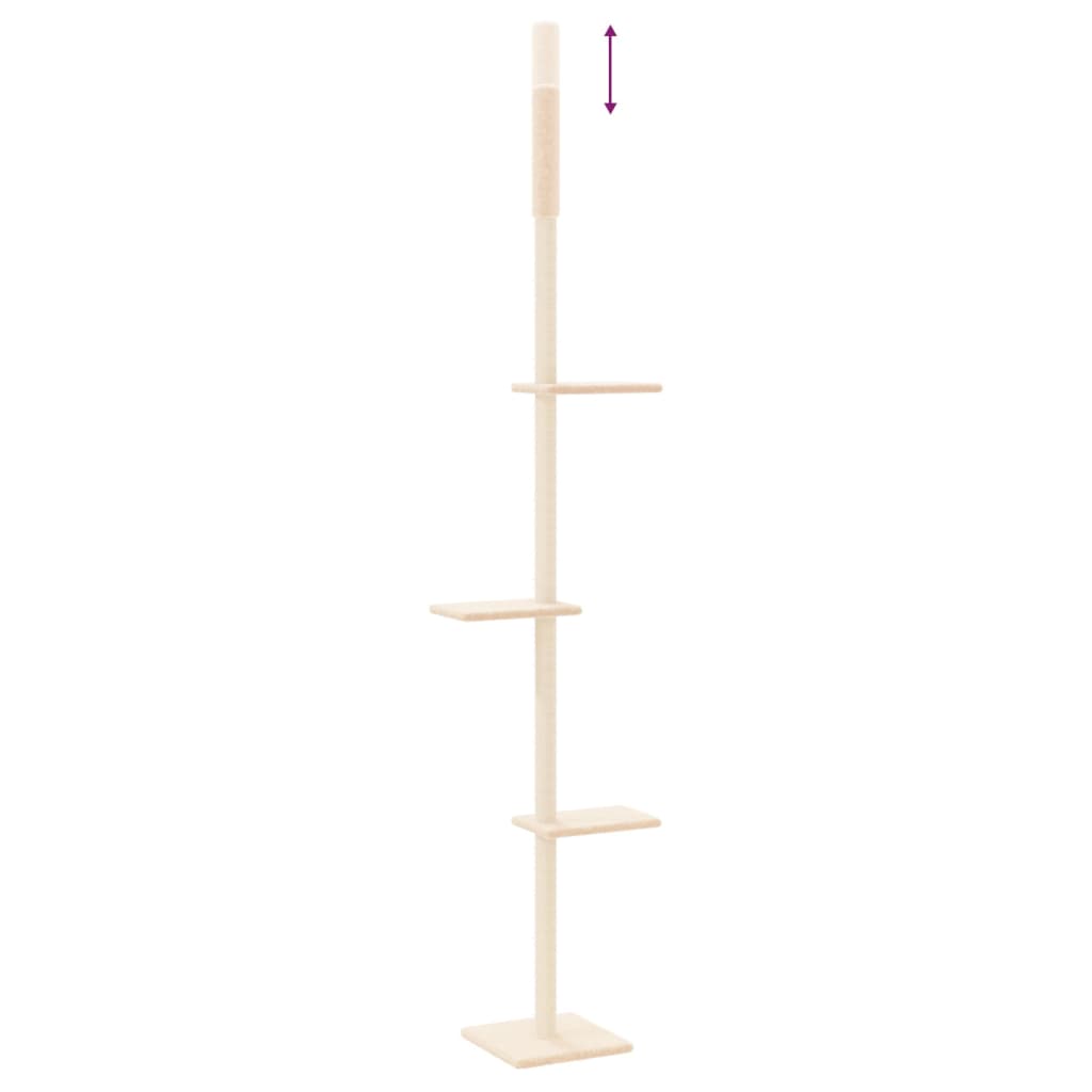 Arbre à chat du sol au plafond Crème 267,5-297,5 cm