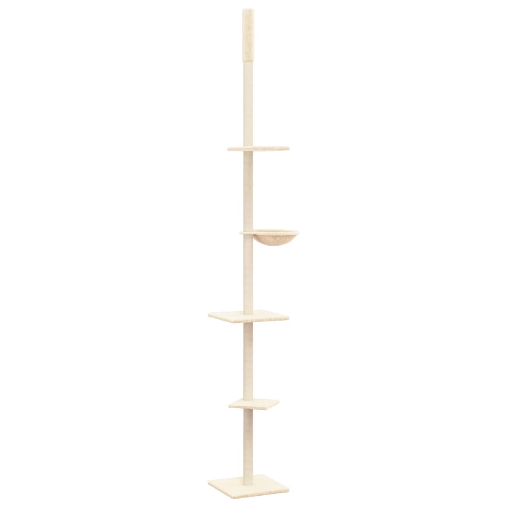 Arbre à chat du sol au plafond Crème 263,5-289,5 cm