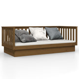 Lit de jour sans matelas marron miel 100x200 cm bois pin massif