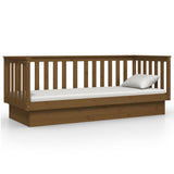 Lit de jour sans matelas marron miel 90x190 cm bois pin massif