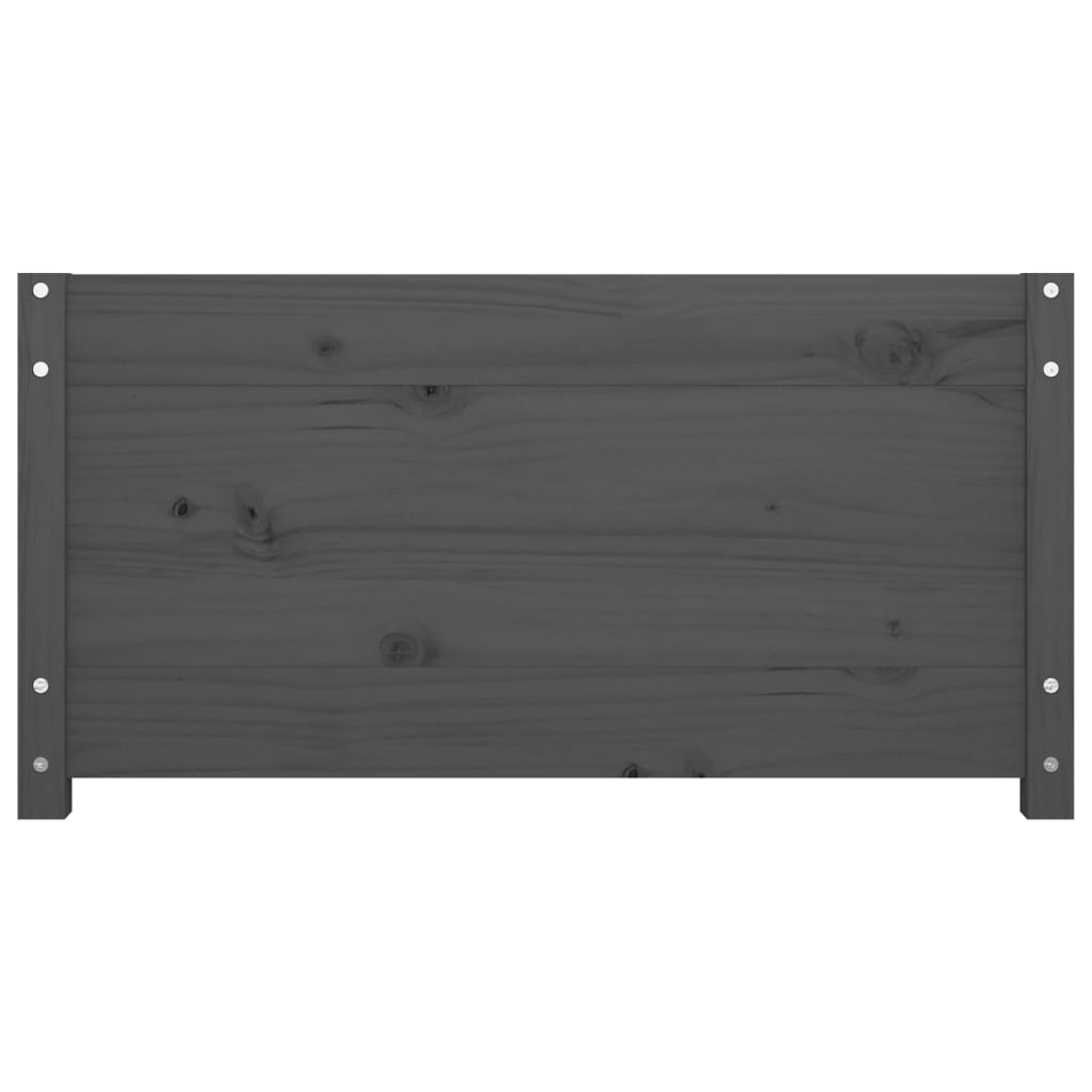 Lit de jour sans matelas gris 90x200 cm bois de pin massif