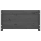 Lit de jour sans matelas gris 90x200 cm bois de pin massif