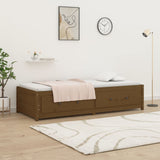 Lit de jour sans matelas marron miel 90x200 cm bois pin massif