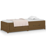 Lit de jour sans matelas marron miel 90x200 cm bois pin massif