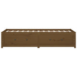 Lit de jour sans matelas marron miel 90x200 cm bois pin massif