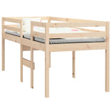 Lit haut sans matelas 75x190 cm bois de pin massif