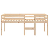 Lit haut sans matelas 75x190 cm bois de pin massif