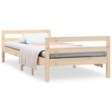 Cadre de lit sans matelas 90x200 cm bois de pin massif