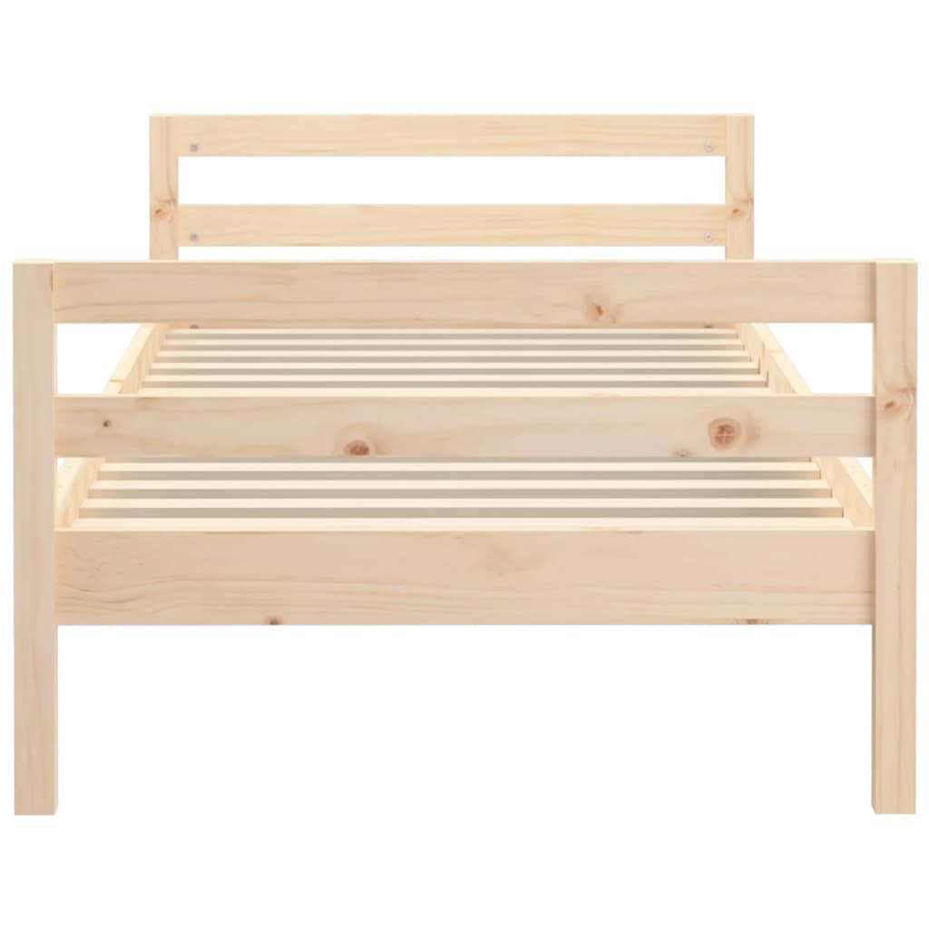 Cadre de lit sans matelas 90x200 cm bois de pin massif