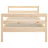 Cadre de lit sans matelas 90x200 cm bois de pin massif