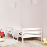 Cadre de lit sans matelas blanc 80x200 cm bois massif de pin