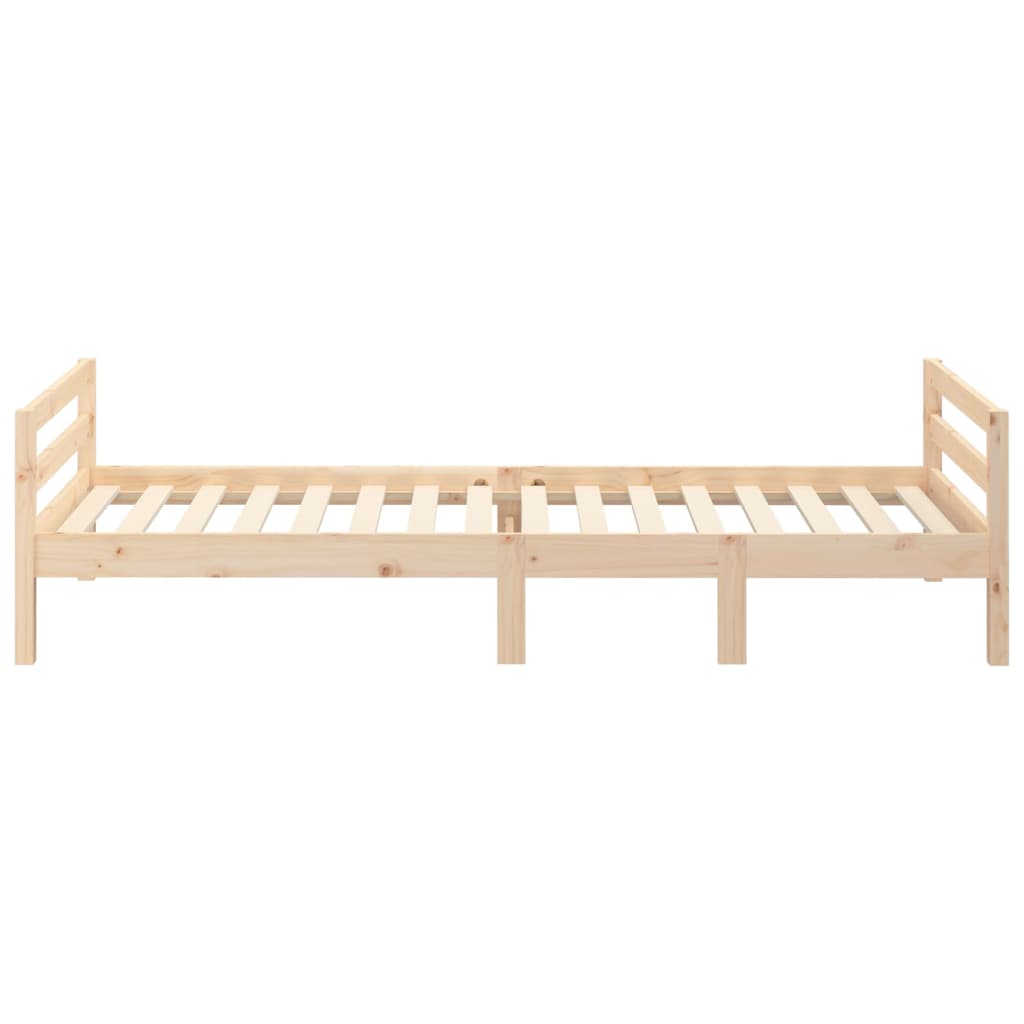 Cadre de lit sans matelas 75x190 cm bois de pin massif