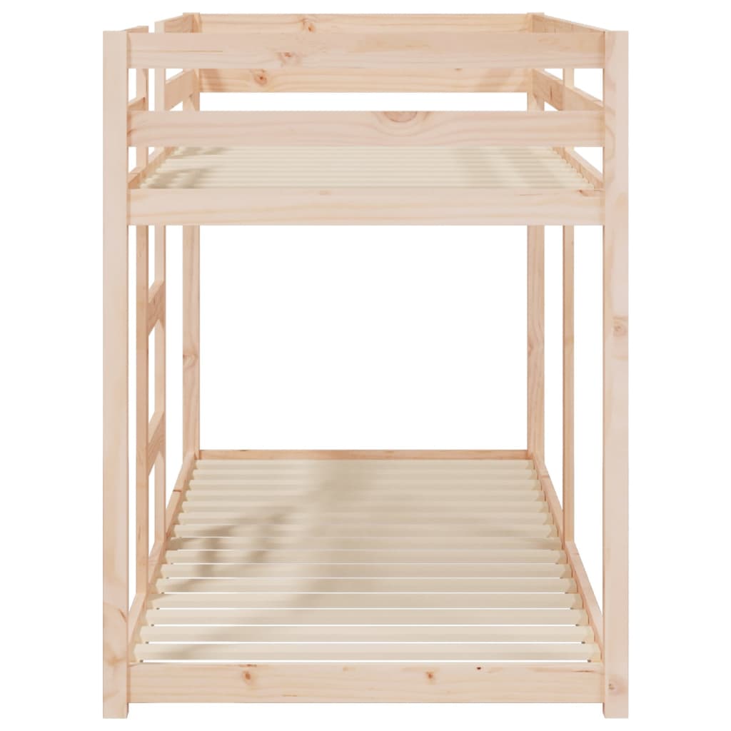 Lit superposé sans matelas 80x200 cm bois de pin massif