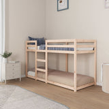 Lit superposé sans matelas 75x190 cm bois de pin massif