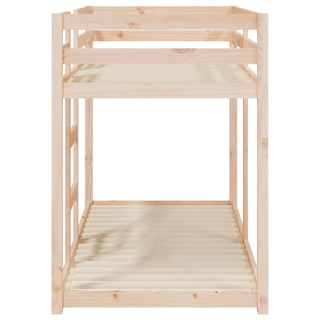 Lit superposé sans matelas 75x190 cm bois de pin massif