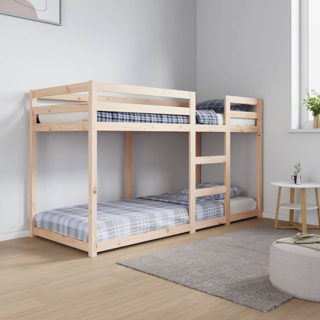 Lit superposé sans matelas 75x190 cm bois de pin massif