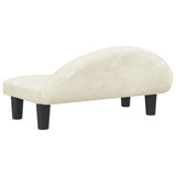 Cream dog bed 70x52x30 cm velvet